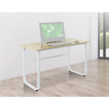 Wood & Steel Solid Computer Desk Home Office Furniture